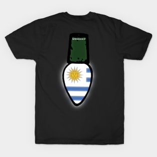 Uruguay Flag Christmas Light T-Shirt